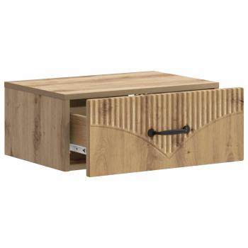 Wandmontierter Nachttisch Artisan-Eiche 49 x 34,5 x 20 cm