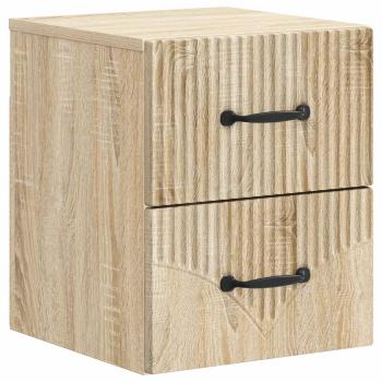 Wandmontierter Nachttisch Sonoma-Eiche 34,5 x 33 x 40 cm
