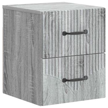 Wandmontierter Nachttisch Graues Sonoma 34,5 x 33 x 40 cm