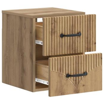 Wandmontierter Nachttisch Artisan-Eiche 34,5 x 33 x 40 cm