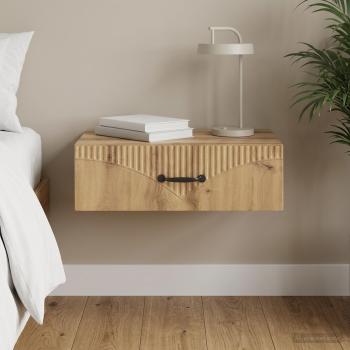 ARDEBO.de - Wandmontierter Beistelltisch 59 x 34,5 x 17 cm Holzwerkstoff