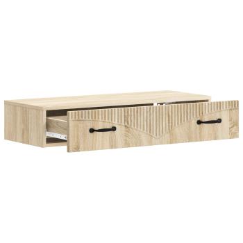 Wandmontierter Beistelltisch 87,5 x 34,5 x 17 cm Holzwerkstoff