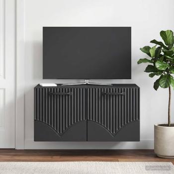 ARDEBO.de - Wandmontierter TV-Schrank Schwarz 59,5 x 41 x 30 cm