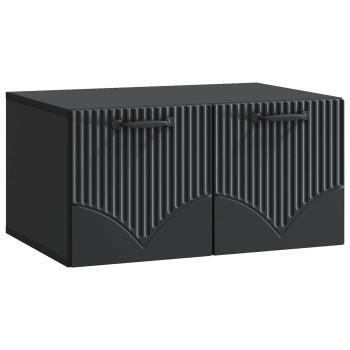 Wandmontierter TV-Schrank Schwarz 59,5 x 41 x 30 cm