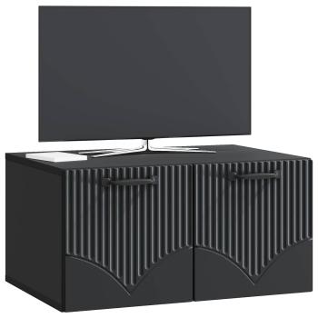 Wandmontierter TV-Schrank Schwarz 59,5 x 41 x 30 cm