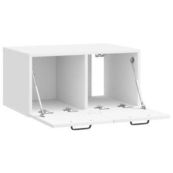 Wandmontierter TV-Schrank Hochglanz Weiß 59,5 x 41 x 30 cm