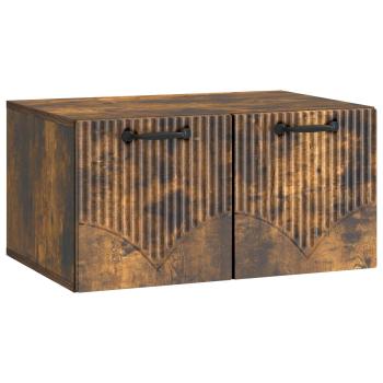 Wandmontierter TV-Schrank Geräucherte Eiche 59,5 x 41 x 30 cm
