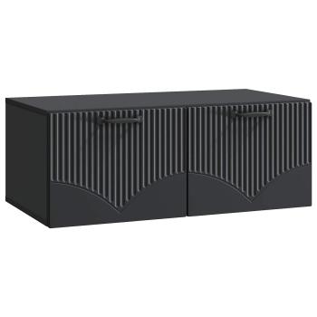 Wandmontierter TV-Schrank Schwarz 78,5 x 41 x 30 cm