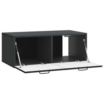 Wandmontierter TV-Schrank Schwarz 78,5 x 41 x 30 cm