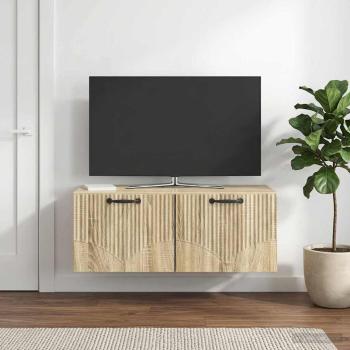 Wandmontierter TV-Schrank Sonoma-Eiche 78,5 x 41 x 30 cm