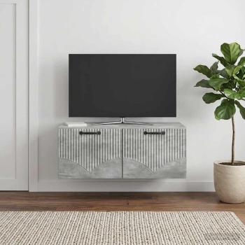 ARDEBO.de - Wandmontierter TV-Schrank Betongrau 78,5 x 41 x 30 cm
