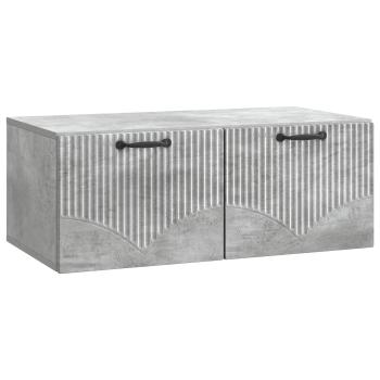 Wandmontierter TV-Schrank Betongrau 78,5 x 41 x 30 cm