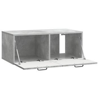 Wandmontierter TV-Schrank Betongrau 78,5 x 41 x 30 cm