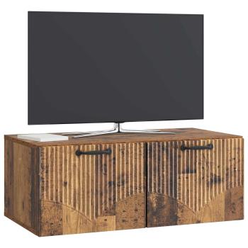 Wandmontierter TV-Schrank Altholz 78,5 x 41 x 30 cm