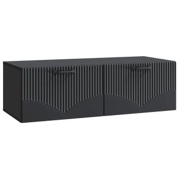 Wandmontierter TV-Schrank Schwarz 98 x 41 x 30 cm Holzwerkstoff