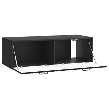 Wandmontierter TV-Schrank Schwarz 98 x 41 x 30 cm Holzwerkstoff