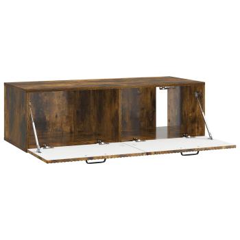 Wandmontierter TV-Schrank Geräucherte Eiche 98 x 41 x 30 cm