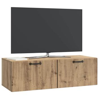 Wandmontierter TV-Schrank 98 x 41 x 30 cm Artisan-Eiche