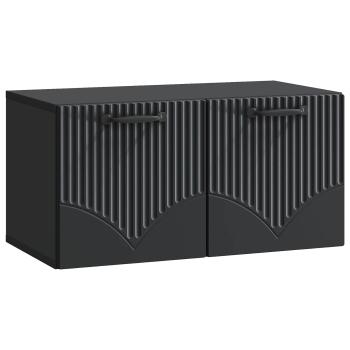 Wandmontierter TV-Schrank Schwarz 59,5 x 31 x 30 cm