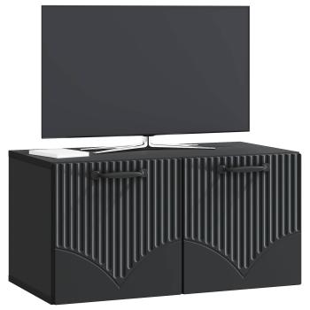 Wandmontierter TV-Schrank Schwarz 59,5 x 31 x 30 cm