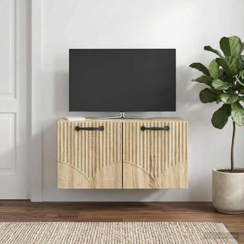 ARDEBO.de - Wandmontierter TV-Schrank Sonoma-Eiche 59,5 x 31 x 30 cm