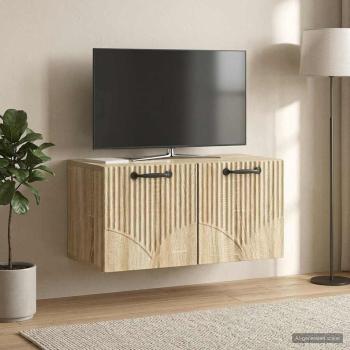 Wandmontierter TV-Schrank Sonoma-Eiche 59,5 x 31 x 30 cm