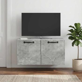 Wandmontierter TV-Schrank Betongrau 59,5 x 31 x 30 cm