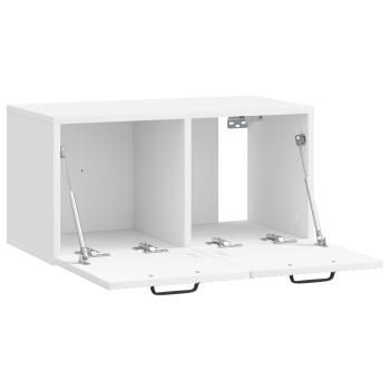 Wandmontierter TV-Schrank Hochglanz Weiß 59,5 x 31 x 30 cm
