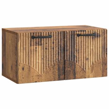 Wandmontierter TV-Schrank Altholz 59,5 x 31 x 30 cm
