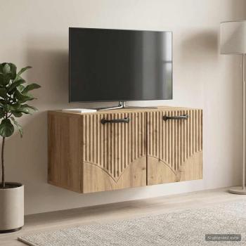 ARDEBO.de - Wandmontierter TV-Schrank 59,5 x 31 x 30 cm Artisan-Eiche