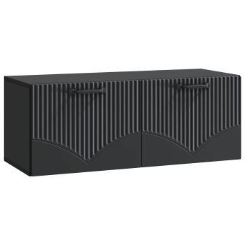 Wandmontierter TV-Schrank Schwarz 78,5 x 31 x 30 cm