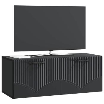 Wandmontierter TV-Schrank Schwarz 78,5 x 31 x 30 cm
