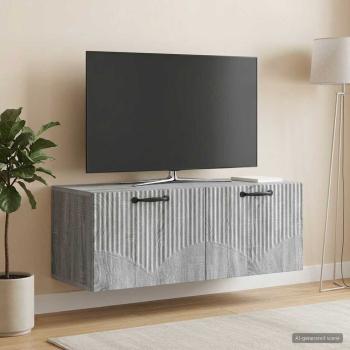 ARDEBO.de - Wandmontierter TV-Schrank Graues Sonoma 78,5 x 31 x 30 cm