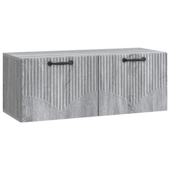 Wandmontierter TV-Schrank Graues Sonoma 78,5 x 31 x 30 cm
