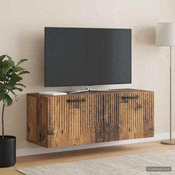 ARDEBO.de - Wandmontierter TV-Schrank Altholz 78,5 x 31 x 30 cm