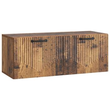 Wandmontierter TV-Schrank Altholz 78,5 x 31 x 30 cm