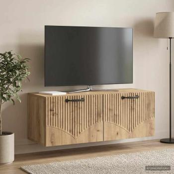 ARDEBO.de - Wandmontierter TV-Schrank 78,5 x 31 x 30 cm Artisan-Eiche
