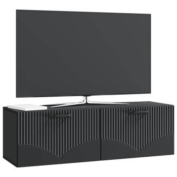 Wandmontierter TV-Schrank Schwarz 98 x 31 x 30 cm Holzwerkstoff