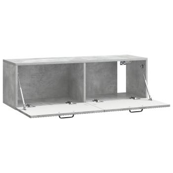 Wandmontierter TV-Schrank Betongrau 98 x 31 x 30 cm