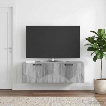 ARDEBO.de - Wandmontierter TV-Schrank Graues Sonoma 98 x 31 x 30 cm