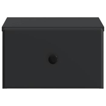 Wandmontierter Nachttisch Schwarz 34,5 x 33 x 20 cm