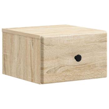 Wandmontierter Nachttisch Sonoma-Eiche 34,5 x 33 x 20 cm