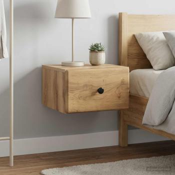 ARDEBO.de - Wandmontierter Nachttisch 2 stk. Artisan-Eiche
