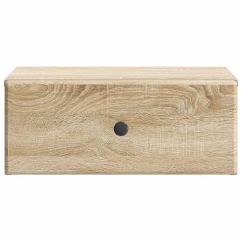 Wandmontierter Nachttisch Sonoma-Eiche 49 x 34,5 x 20 cm