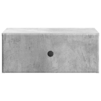 Wandmontierter Nachttisch Betongrau 49 x 34,5 x 20 cm