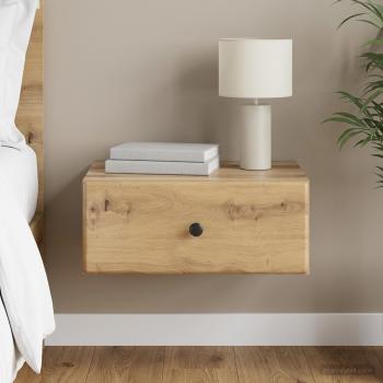 ARDEBO.de - Wandmontierter Nachttisch Artisan-Eiche 49 x 34,5 x 20 cm