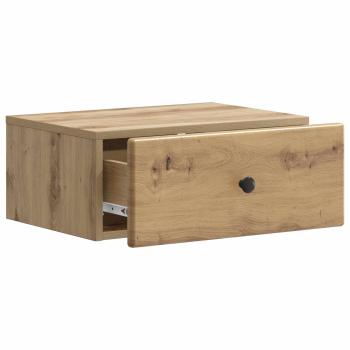 Wandmontierter Nachttisch Artisan-Eiche 49 x 34,5 x 20 cm