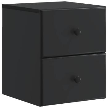 Wandmontierter Nachttisch Schwarz 34,5 x 33 x 40 cm
