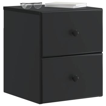 Wandmontierter Nachttisch Schwarz 34,5 x 33 x 40 cm
