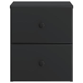 Wandmontierter Nachttisch Schwarz 34,5 x 33 x 40 cm